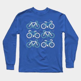 Cute Retro Bicycle Art // Cycling Lover Long Sleeve T-Shirt